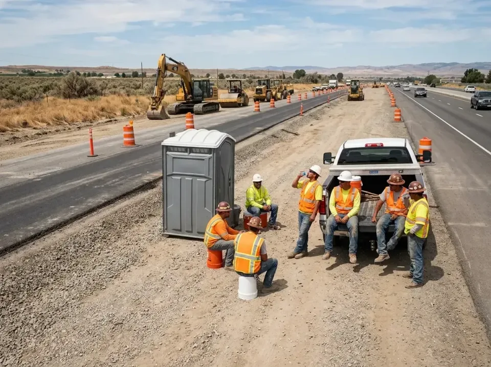 highway-road-construction-crew-007 — frequently asked questions, Porta Potty and Restroom Rentals in White City, OR